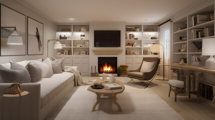 Fototapeta na wymiar interior room home furniture design