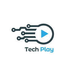 Tech Play Logo Design Vector Template. Video Play, Pause Sign or Symbol Design.
Multimedia, Music Player, Audio Podcast App Logo Design.