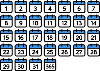 カレンダーのアイコン（日付）（Calendar icon vector.）