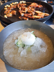 Cold Buckwheat Noodles with Radish Water Kimchi