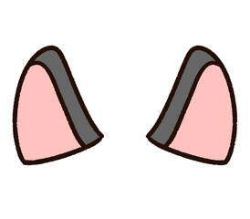 かわいい犬耳、ケモノ耳素材