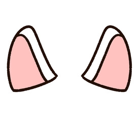 かわいい犬耳、ケモノ耳素材