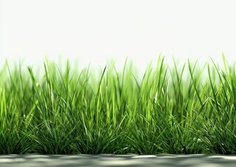 Fototapeta premium Grass background. Selective focus. Closeup of green