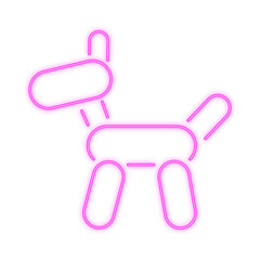 Party Dog Ballon Neon Signboard