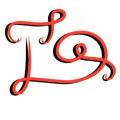 Ornate Vector Alphabet Calligraphy