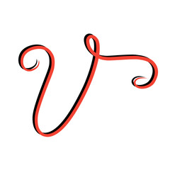 Ornate Vector Alphabet Calligraphy