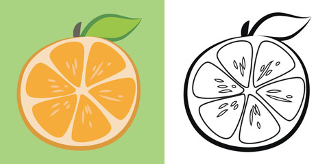 Coloring worksheet page. Fun activity for kids. Educational printable coloring worksheet. Coloring activity for children. Vector illustration.