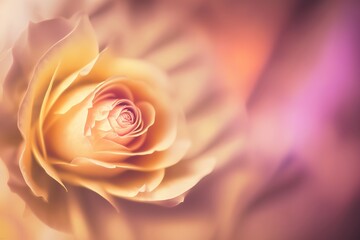 Fototapeta na wymiar Blurred Rose Flower Background. Blurry Flower for Background. Generative AI