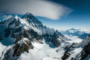 sunrise in the mountains generated by AI technology