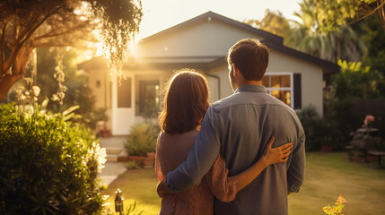 couple looking for their house