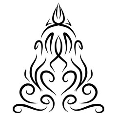 Vintage pinstripe, classical ornament