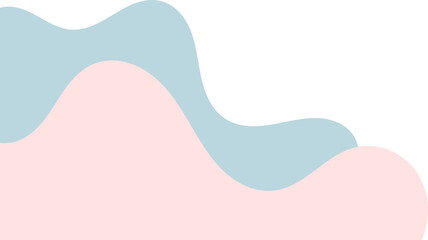 blue pink wavy corner. fluid corner illustration