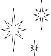 Shine icon, Star icon vector