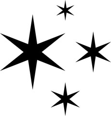 Shine icon, Star icon vector