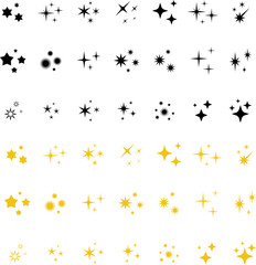 Shine icon, Star icon vector