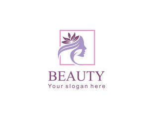 Woman hair salon with interesting colors logo design Premium Vector. part 2