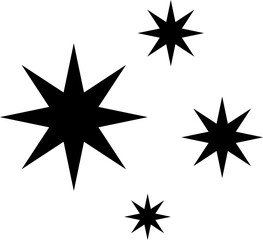 Shine icon, Star icon vector