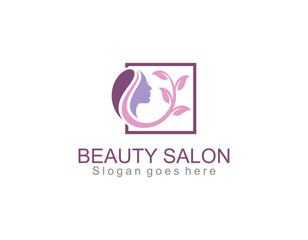 Woman hair salon with interesting colors logo design Premium Vector. part 2