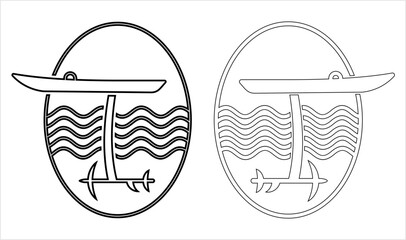 Hydrofoil Board Icon Y_2206001