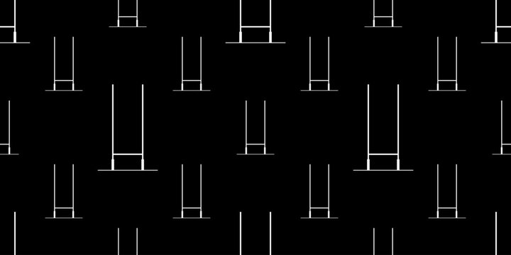 Rugby Goal Post Icon Seamless Pattern Y_2206001