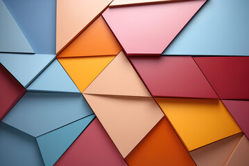 Abstract background. Multicolored geometric shapes.
