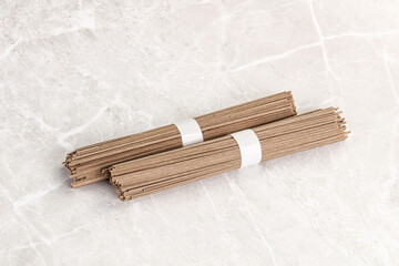 Asian aw soba bukwheat noodle