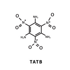 Tatb  structure formula flat style