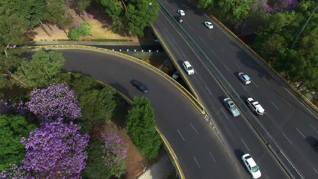 Toma &aacute;erea de Av. R&iacute;o San Joaquin a Polanco, CDMX. M&eacute;xico