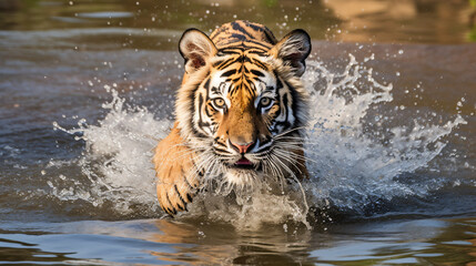 Fototapeta na wymiar Bengal tiger Panthera 