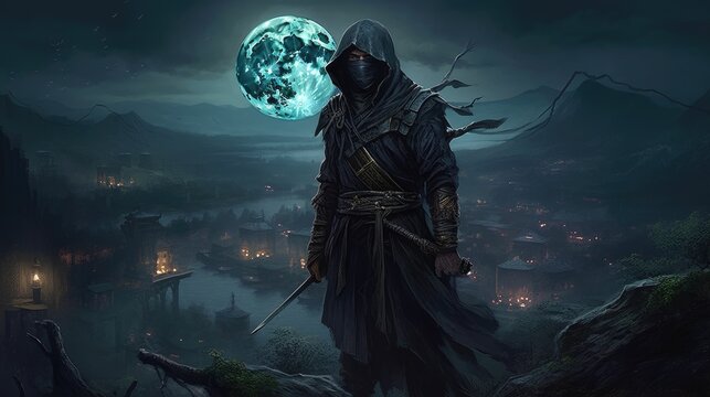 A Japanese ninja man