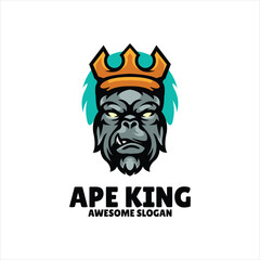 ape mascot illustration logo design