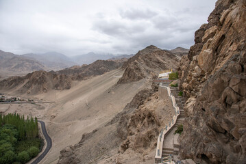 The Thiksey monastery is the largest monastery in central Ladakh, Thiksey, Ladakh, India