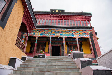The Thiksey monastery is the largest monastery in central Ladakh, Thiksey, Ladakh, India