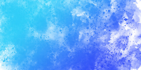 Fototapeta na wymiar 透明感のあるブルーの水滴のグラデーション　バナー背景