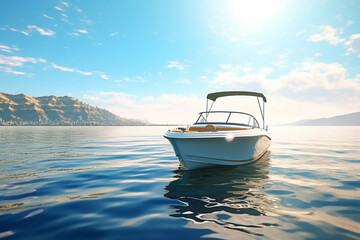 Yacht in the ocean