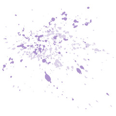 Watercolor splatter texture element.