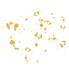 Watercolor splatter texture element.