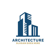 Real estate, architecture, construction logo design vector illustration