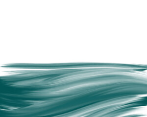 余白のある海の波のうねりのイメージイラスト　背景
