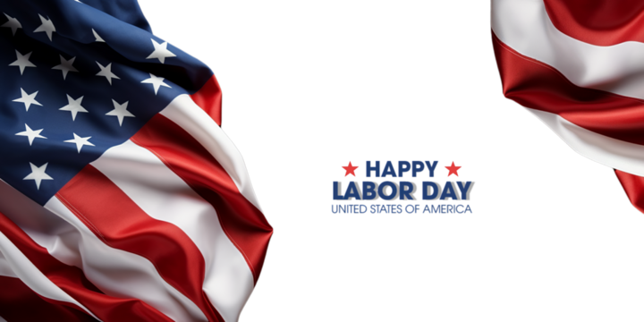 Happy labor day American design background - Powered by Adobe