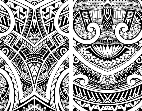 Maori style ornament set