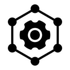 management glyph icon