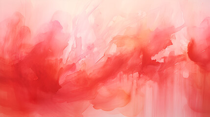 red abstract watercolor hand painted background image | Generative AI