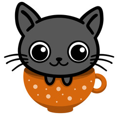 Cat in a cup 
