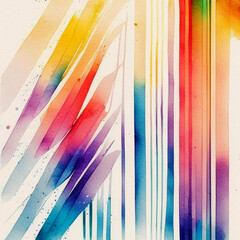 Artistic abstract artwork textures lines stripe pattern design in watercolor style.