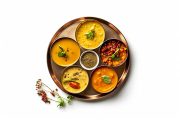 Indian food . Generative AI - obrazy, fototapety, plakaty