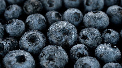 Fresh blueberries close up. Healthy food concept
