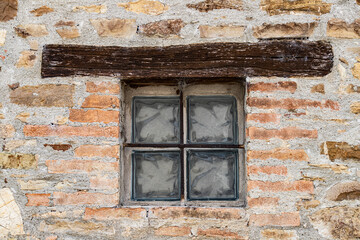 Old abandoned building window