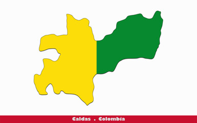 Obraz premium Caldas Flag - Department of Columbia (EPS)