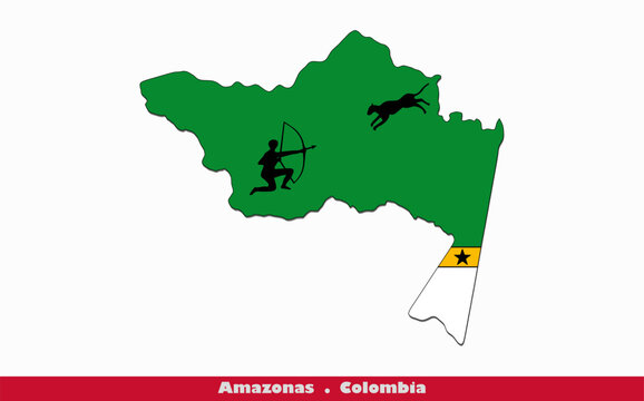 Amazonas Flag - Department of Columbia (EPS)